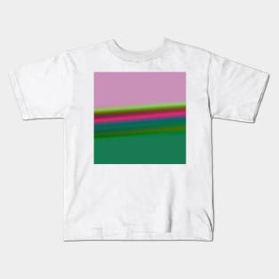 BLUE GREEN PINK TEXTURE ART Kids T-Shirt